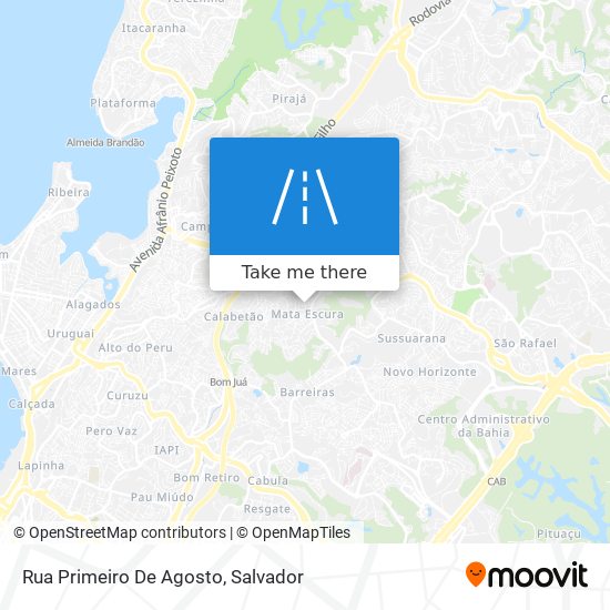 Mapa Rua Primeiro De Agosto