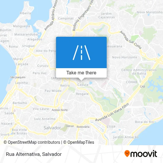 Rua Alternativa map