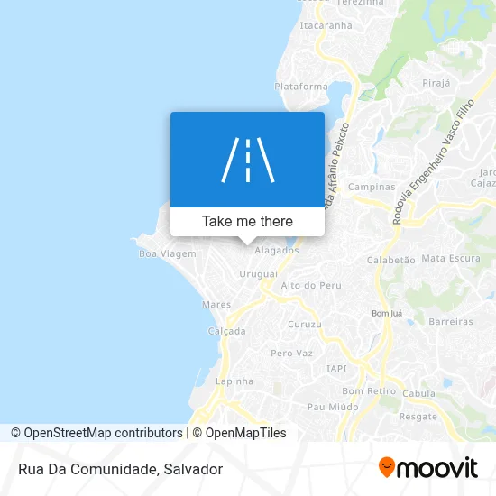 Rua Da Comunidade map