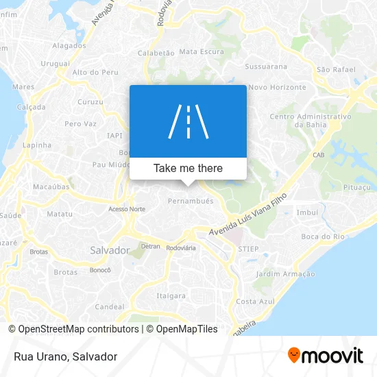 Rua Urano map