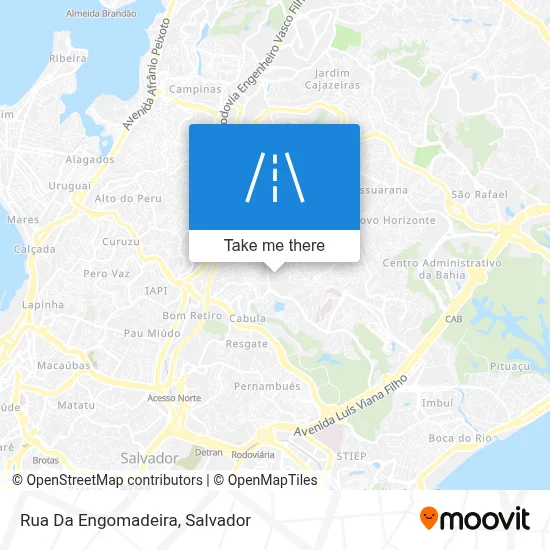 Rua Da Engomadeira map