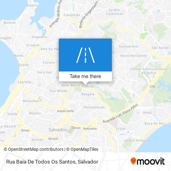 Mapa Rua Baía De Todos Os Santos