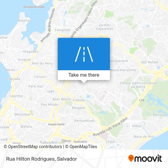 Rua Hilton Rodrigues map