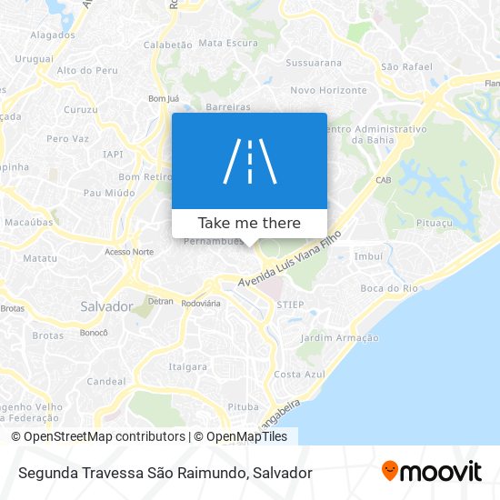 Segunda Travessa São Raimundo map