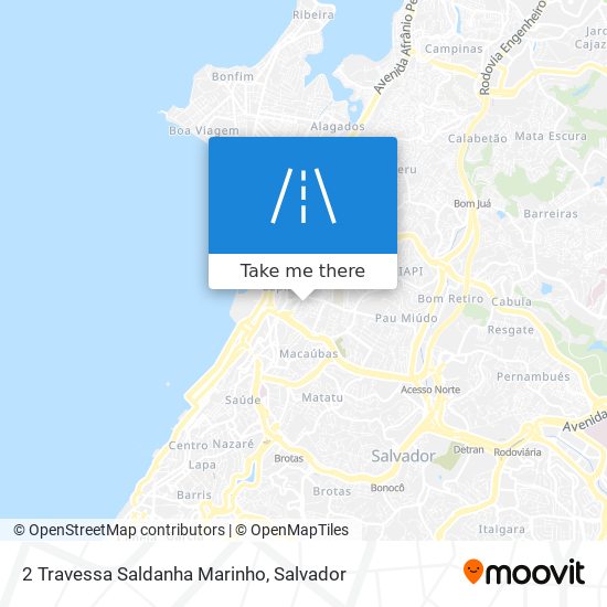 Mapa 2 Travessa Saldanha Marinho