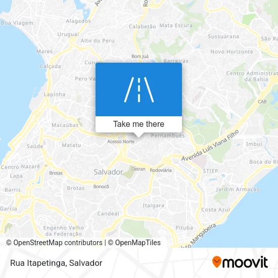 Rua Itapetinga map