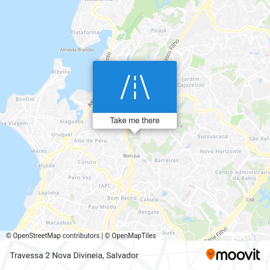 Travessa 2 Nova Divineia map