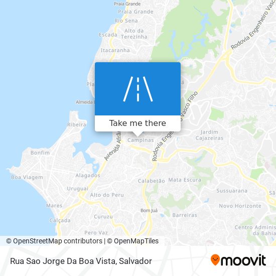 Mapa Rua Sao Jorge Da Boa Vista