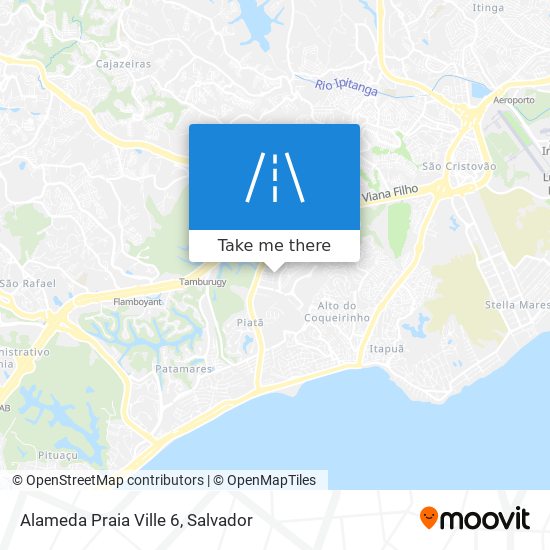 Alameda Praia Ville 6 map