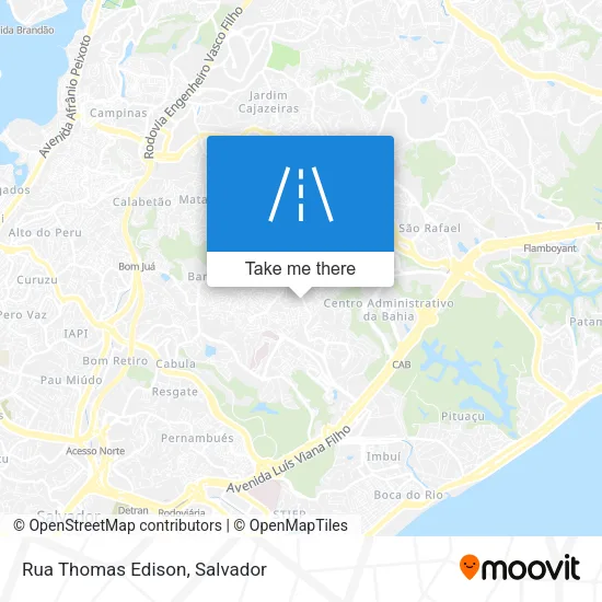 Rua Thomas Edison map