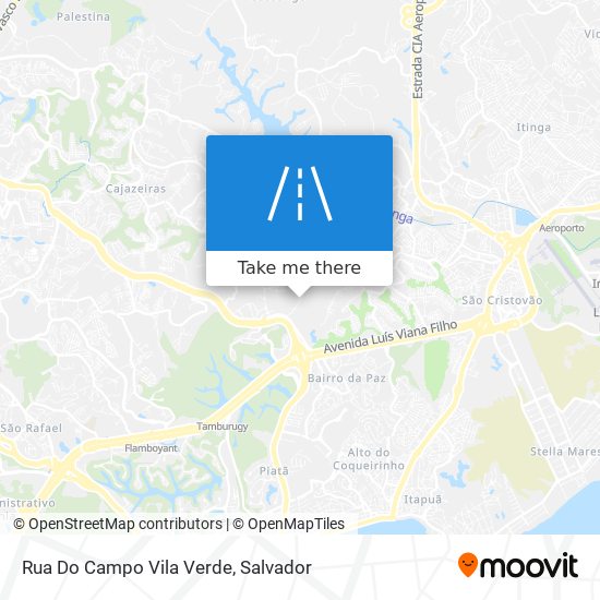 Rua Do Campo Vila Verde map