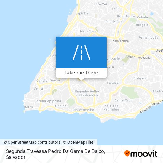 Segunda Travessa Pedro Da Gama De Baixo map