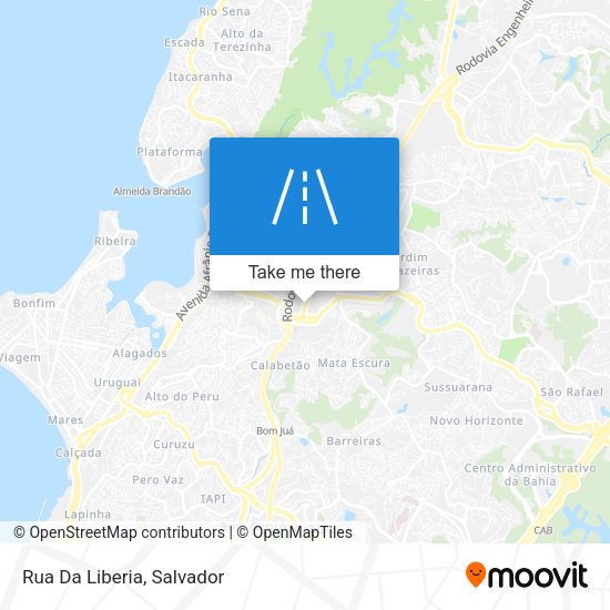 Rua Da Liberia map