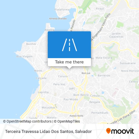 Terceira Travessa Lidao Dos Santos map