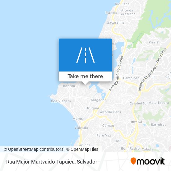Rua Major Martvaido Tapaica map