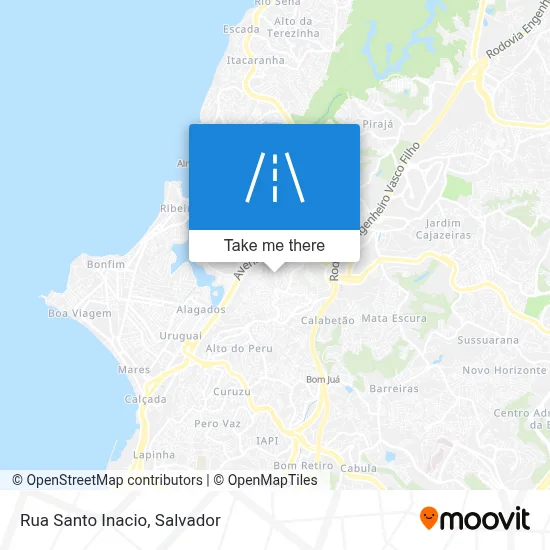 Rua Santo Inacio map