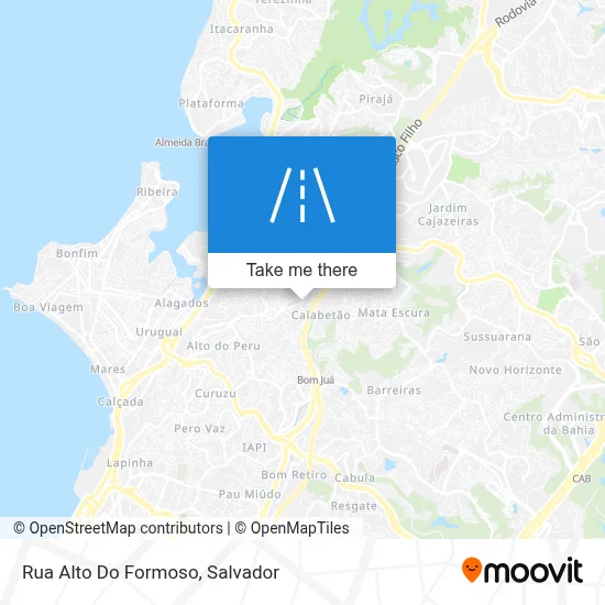 Rua Alto Do Formoso map
