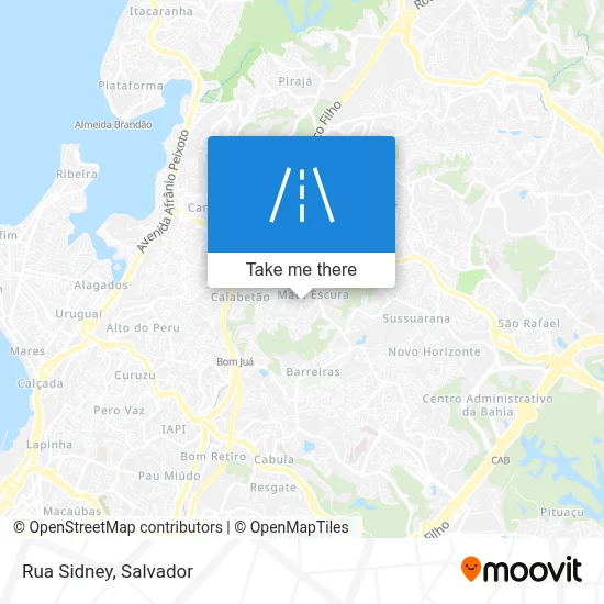 Rua Sidney map