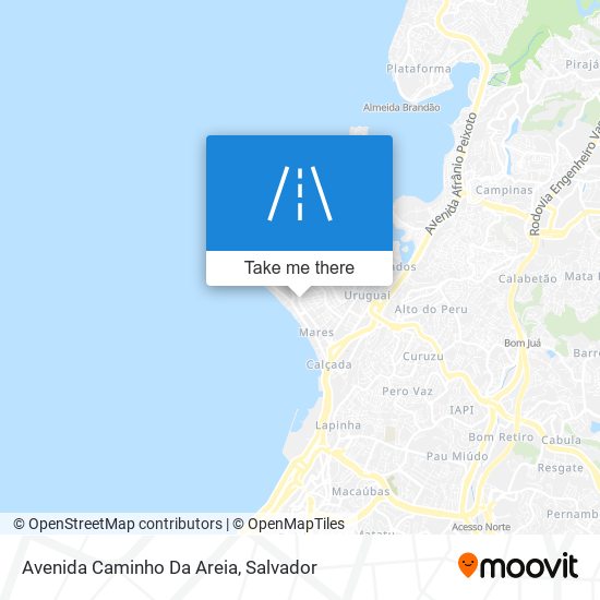 Mapa Avenida Caminho Da Areia