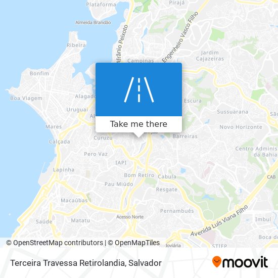 Terceira Travessa Retirolandia map