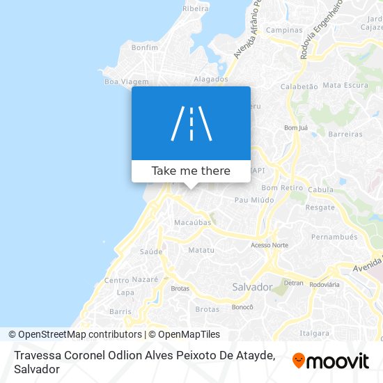 Mapa Travessa Coronel Odlion Alves Peixoto De Atayde