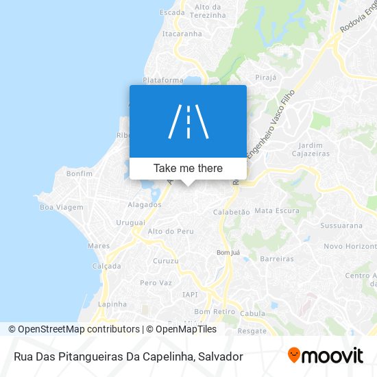 Mapa Rua Das Pitangueiras Da Capelinha