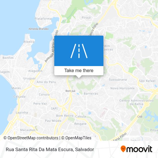 Rua Santa Rita Da Mata Escura map