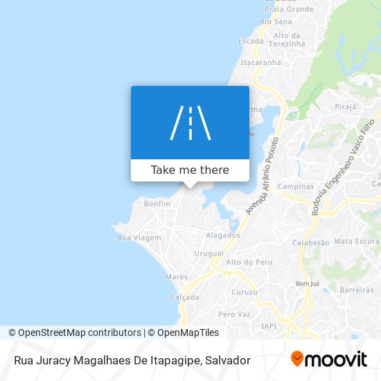 Rua Juracy Magalhaes De Itapagipe map