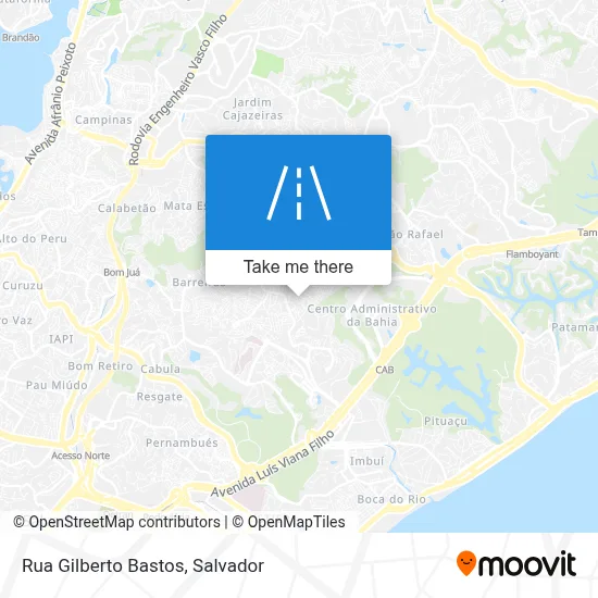 Rua Gilberto Bastos map