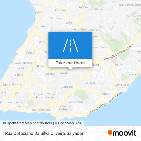 Mapa Rua Optaciano Da Silva Oliveira