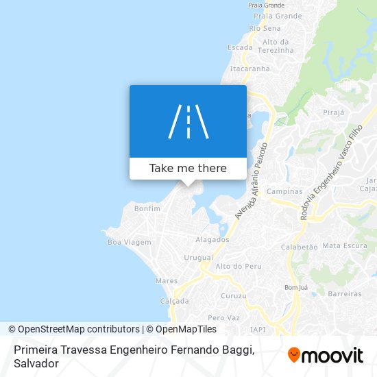 Primeira Travessa Engenheiro Fernando Baggi map