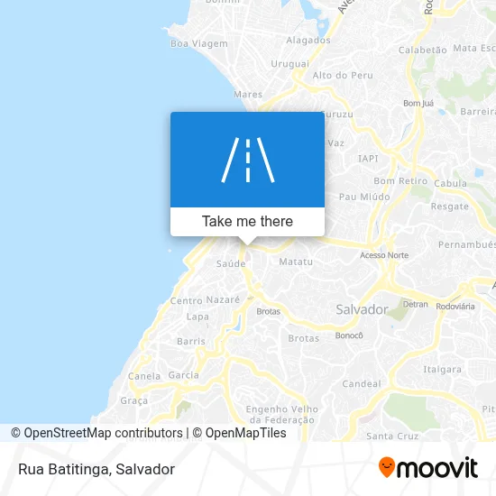 Rua Batitinga map