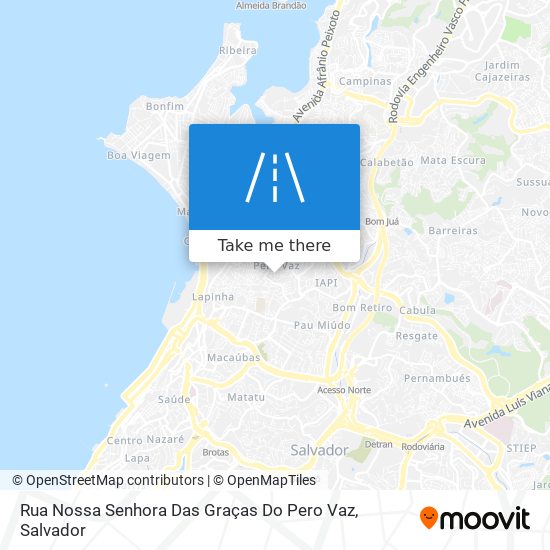 Mapa Rua Nossa Senhora Das Graças Do Pero Vaz