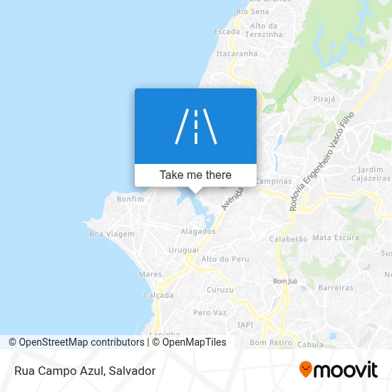 Rua Campo Azul map