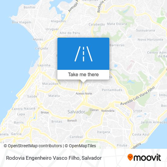 Rodovia Engenheiro Vasco Filho map