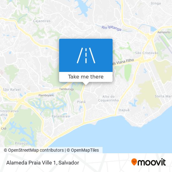 Alameda Praia Ville 1 map