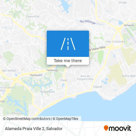 Alameda Praia Ville 2 map