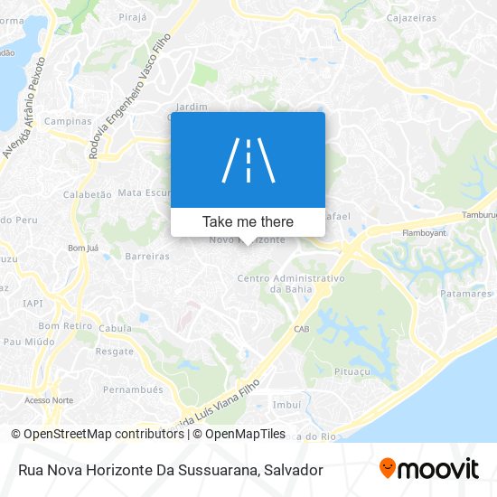 Mapa Rua Nova Horizonte Da Sussuarana