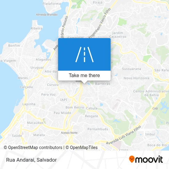 Rua Andarai map