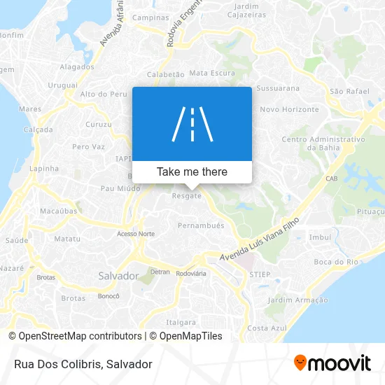 Rua Dos Colibris map