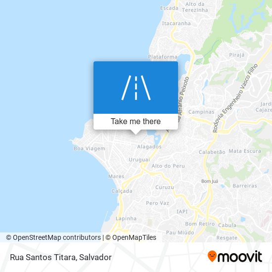 Mapa Rua Santos Titara