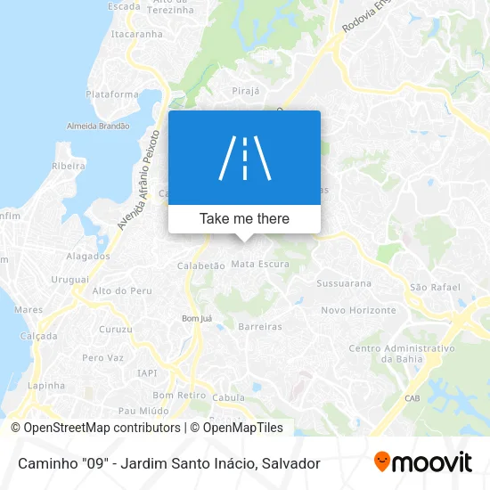 Caminho "09" - Jardim Santo Inácio map