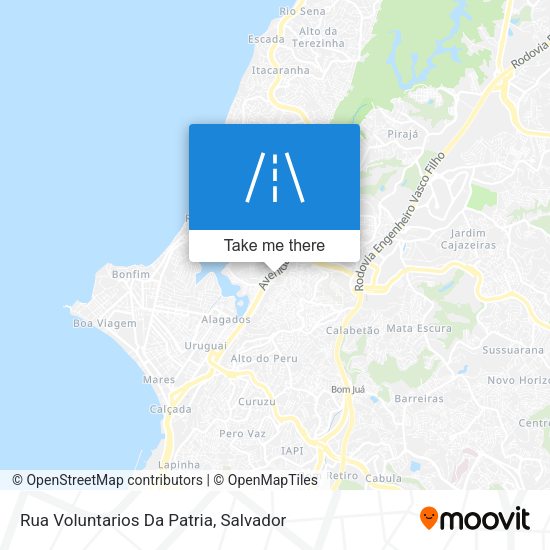Rua Voluntarios Da Patria map