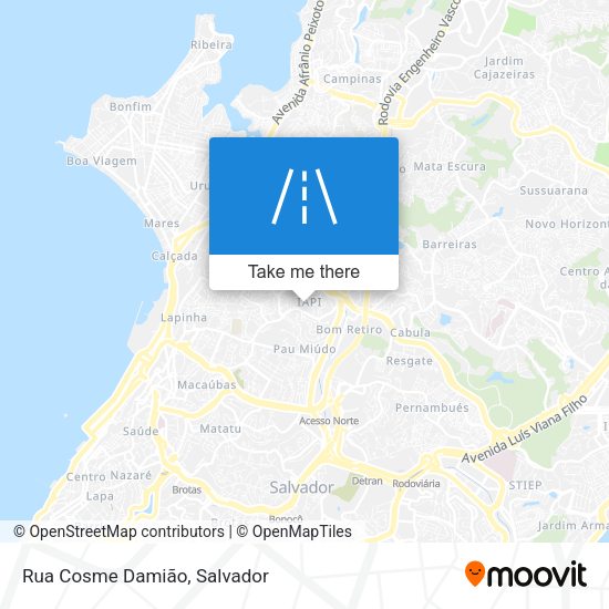 Rua Cosme Damião map