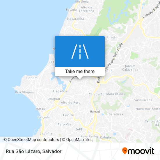 Rua São Lázaro map