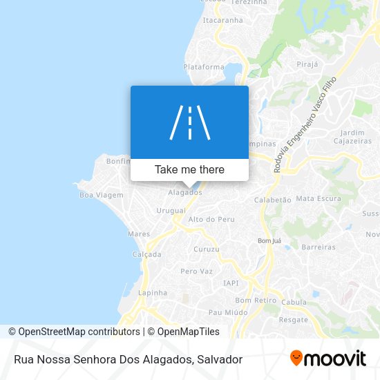 Rua Nossa Senhora Dos Alagados map