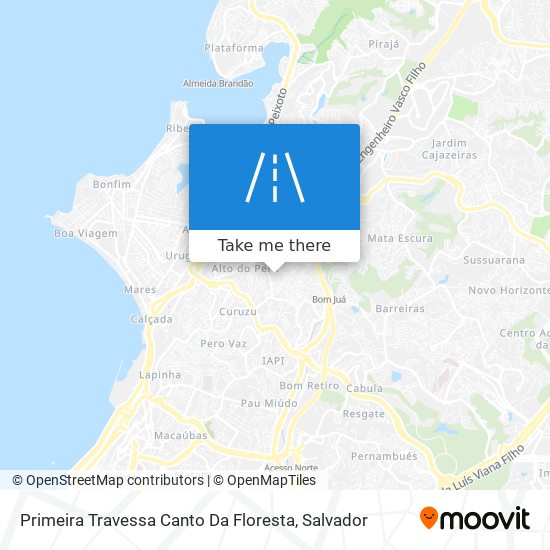 Primeira Travessa Canto Da Floresta map