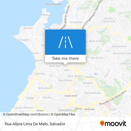 Mapa Rua Alípia Lima De Melo