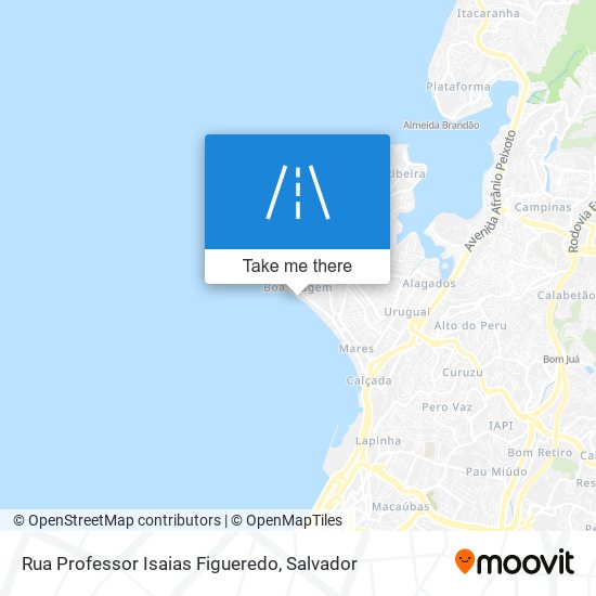 Rua Professor Isaias Figueredo map