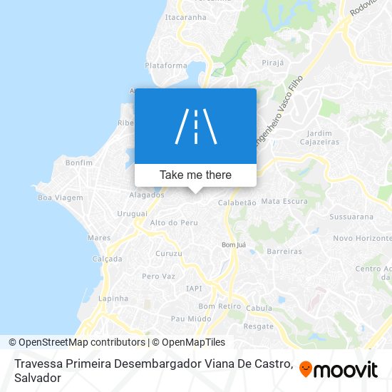 Mapa Travessa Primeira Desembargador Viana De Castro